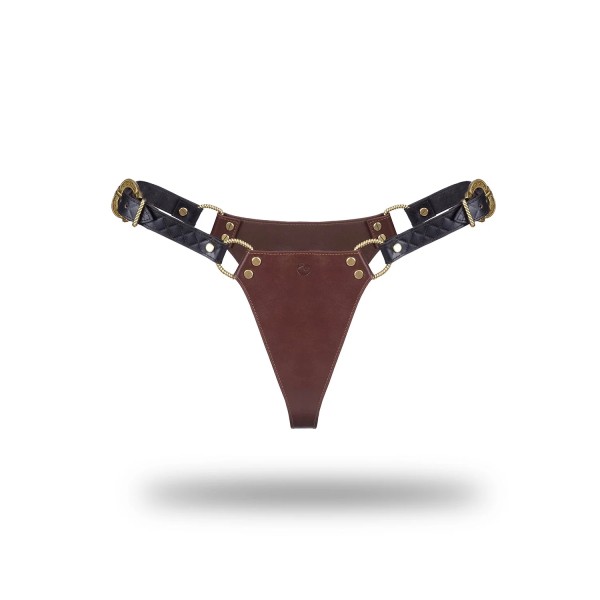 Leather Panty with Vintage Gold Hardware, The Equestrian Collection
